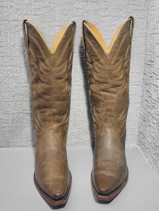 Tecovas Shoes - Tecovas The Annie Women's Size US 9B Cafe Goat Cowgirl 14" Boots